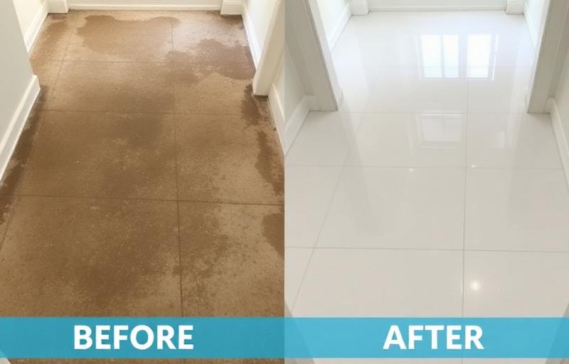 Before and after: Office Floor Deep Clean